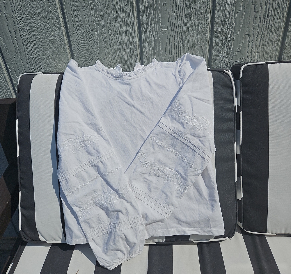 Janie and Jack White Long Sleeve Tee